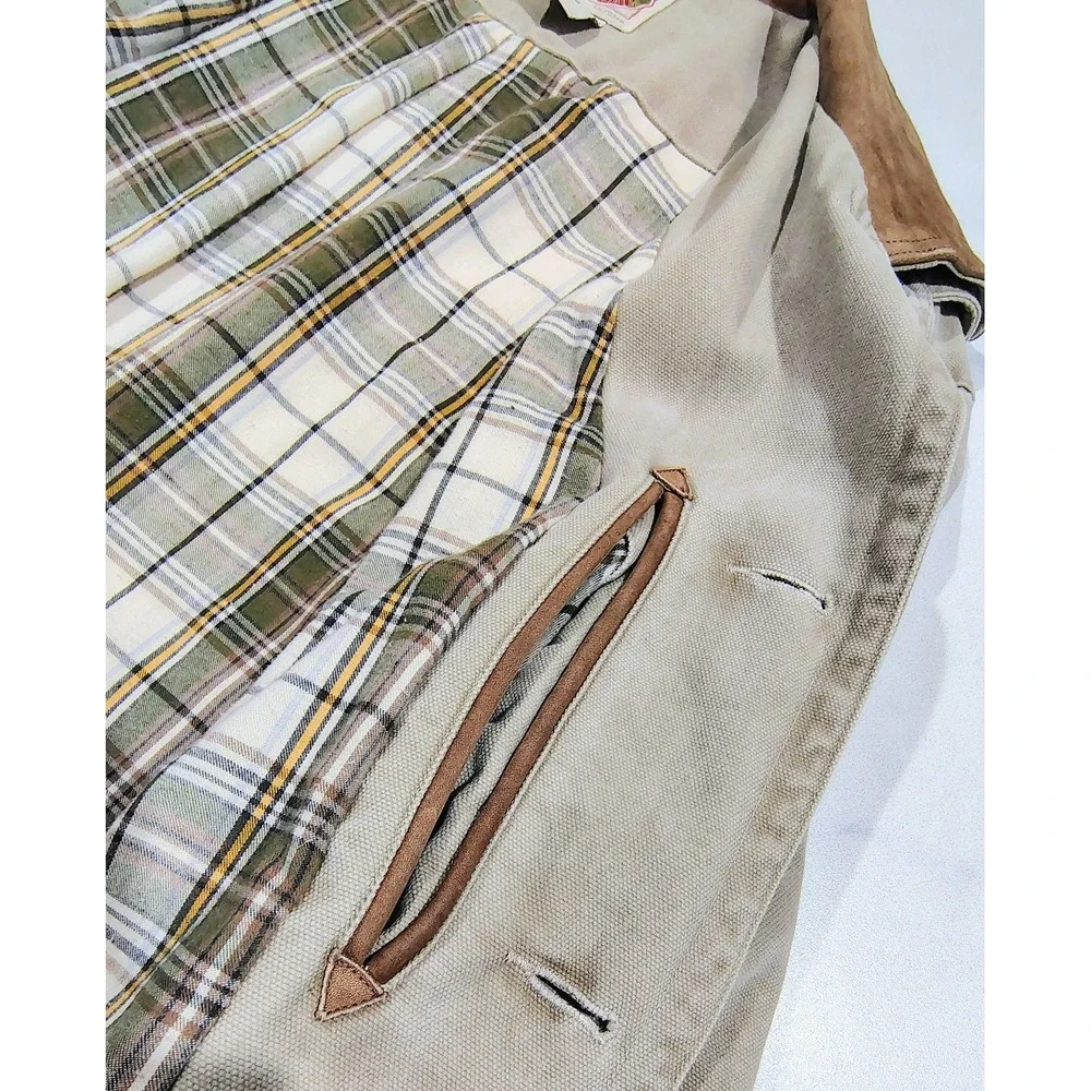 Vintage 80s Banana Republic Jacket  Mens Cotton Canvas Chore  Safari  Field XL